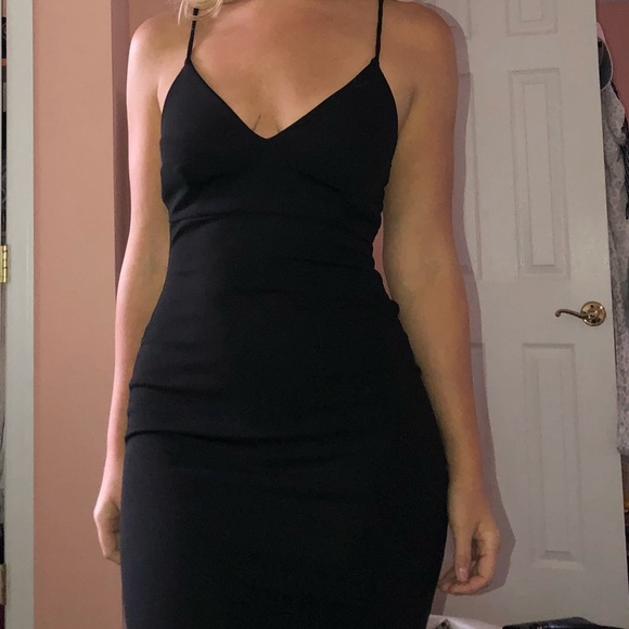 Mystique Boutique NYC black midi dress - Picture 4 of 4